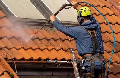 Démoussage et hydrofuge de toiture à Sigalens